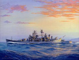 Painting of USS Boston CAG 1