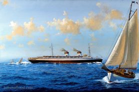 Painting of the SS Rex