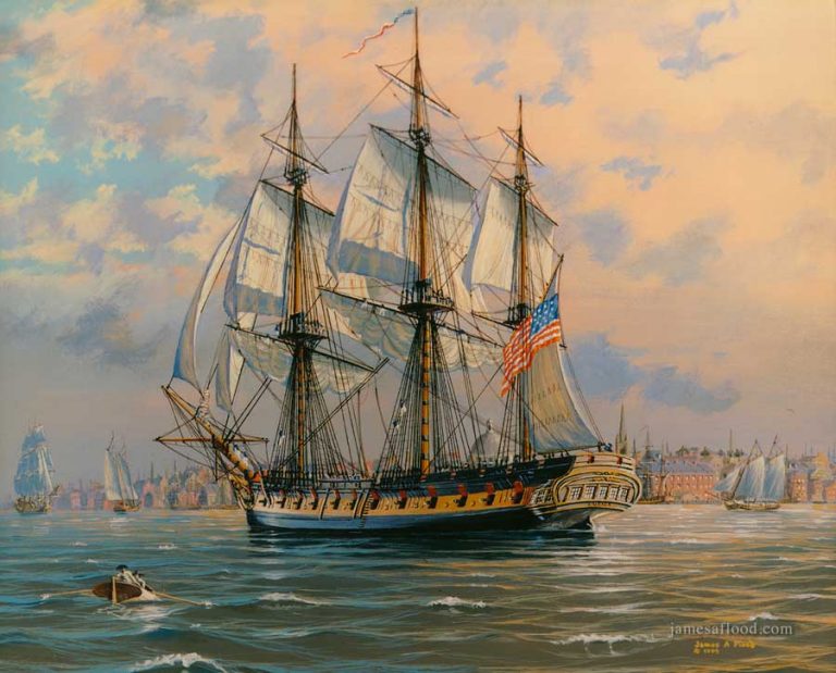 USS Boston in Boston Hharbor, 1804