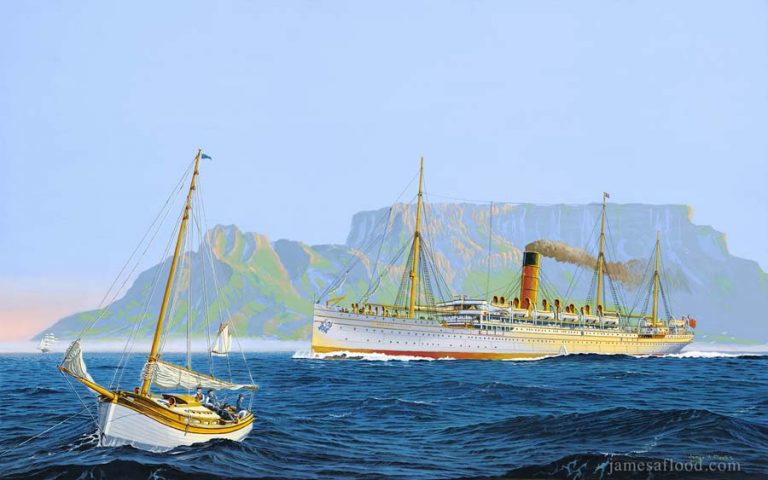 SS Caribrook Castle in Cape Town Harbour