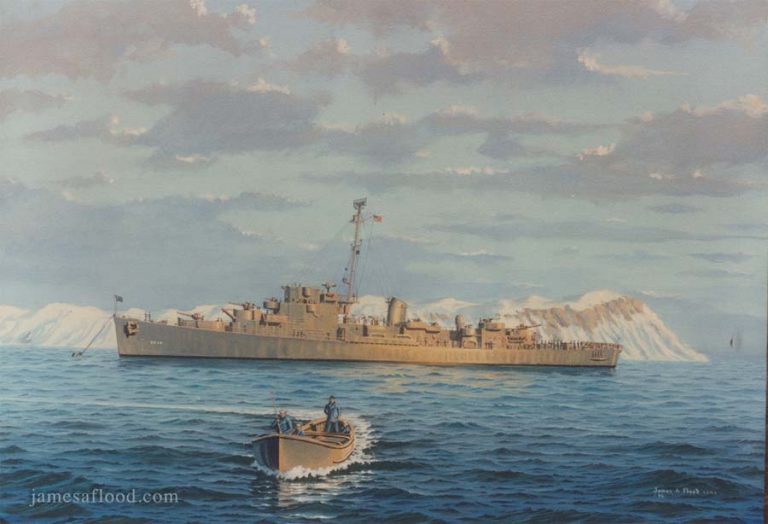 Painting of USS Doherty