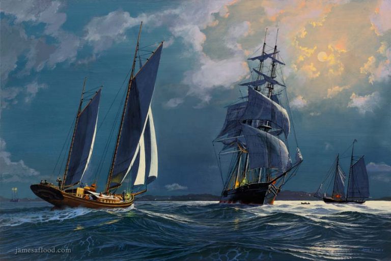 Midnight Shipping off Newport