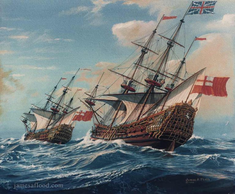 HMS Prince and HMS Royal Charles