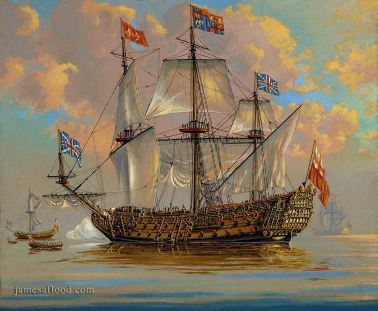 Painting of RMS Royal Charles