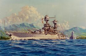 Painting of USS Tennessee.