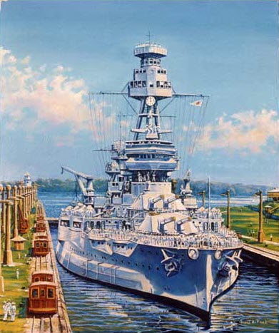 Painting of the USS Texas