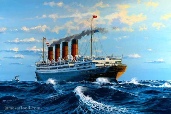 RMS Aquitania Art Print