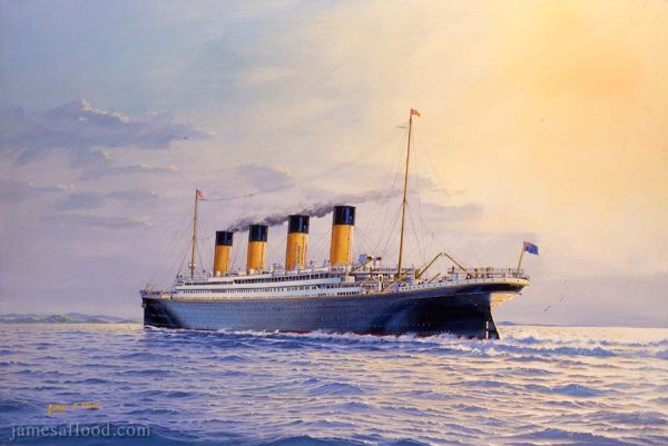 RMS Titanic Approaching Queenstown Art Print