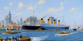 RMS Titanic Manhattan Art Print