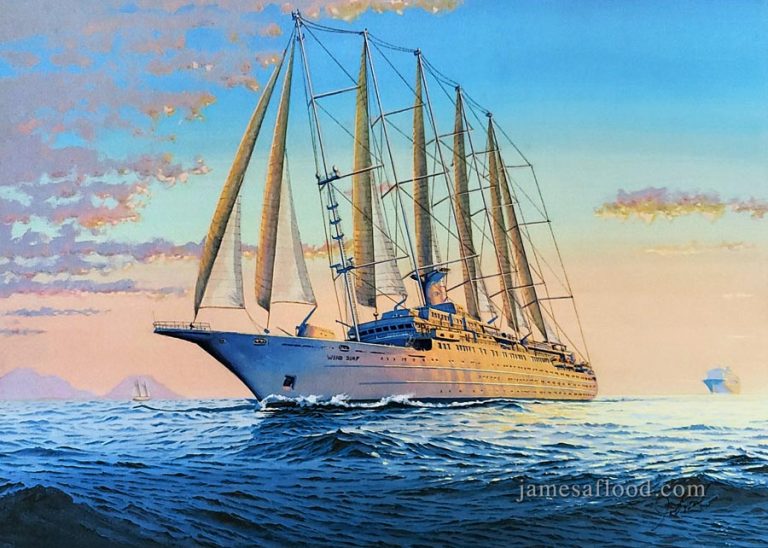 Wind Surf Windstar Cruises Painting