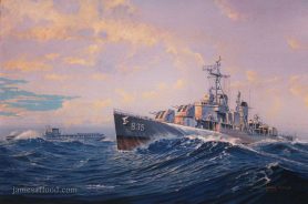 USS Charles P. Cecil, DD-835 Art Print