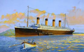 RMS Titanic Anchored off Roches Point
